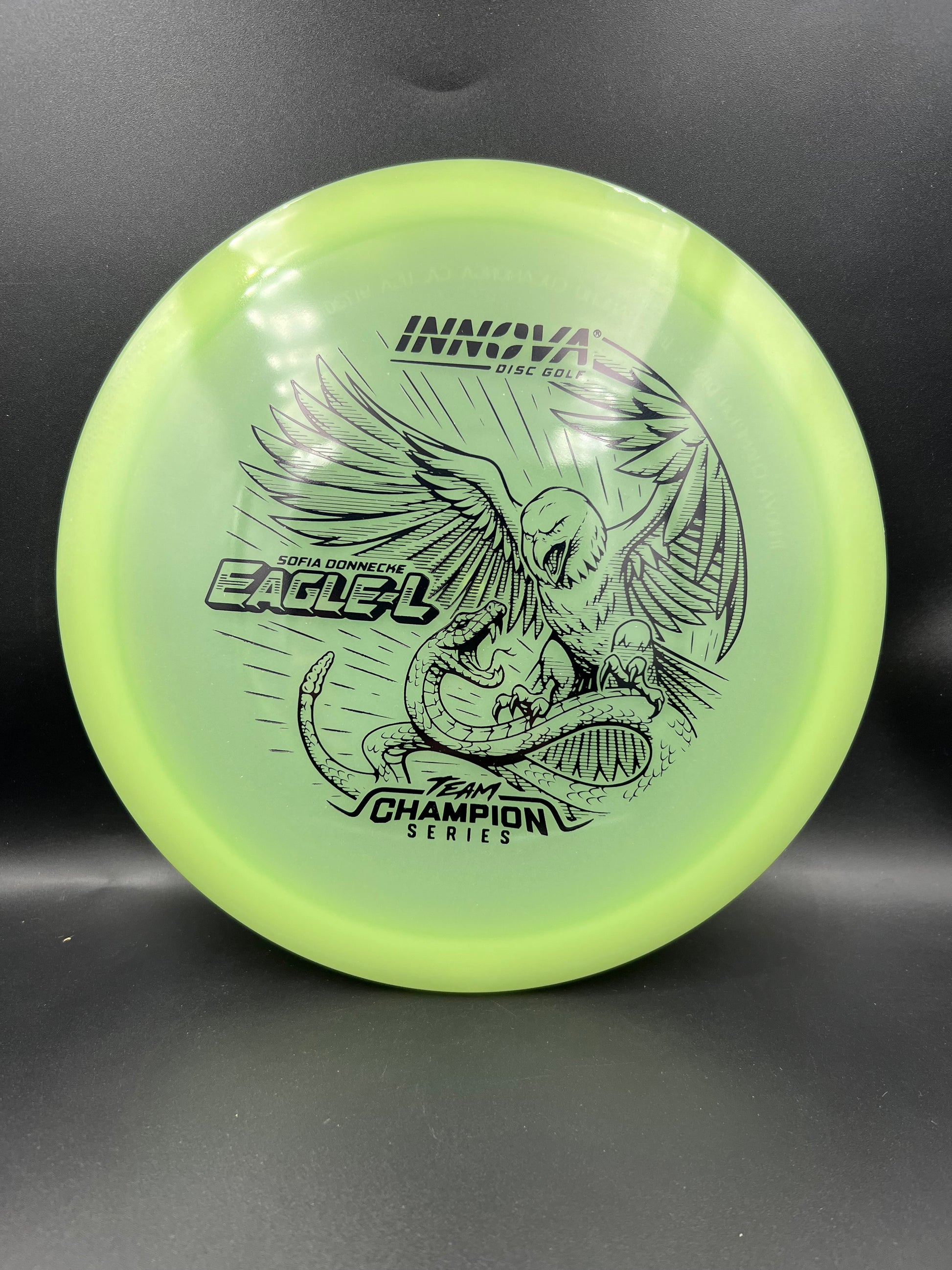 Innova Tour Series 2026 Proto Glow Champion Eagle-L Sofia Donnecke Greenish Yellow Black Stamp - 173-175g