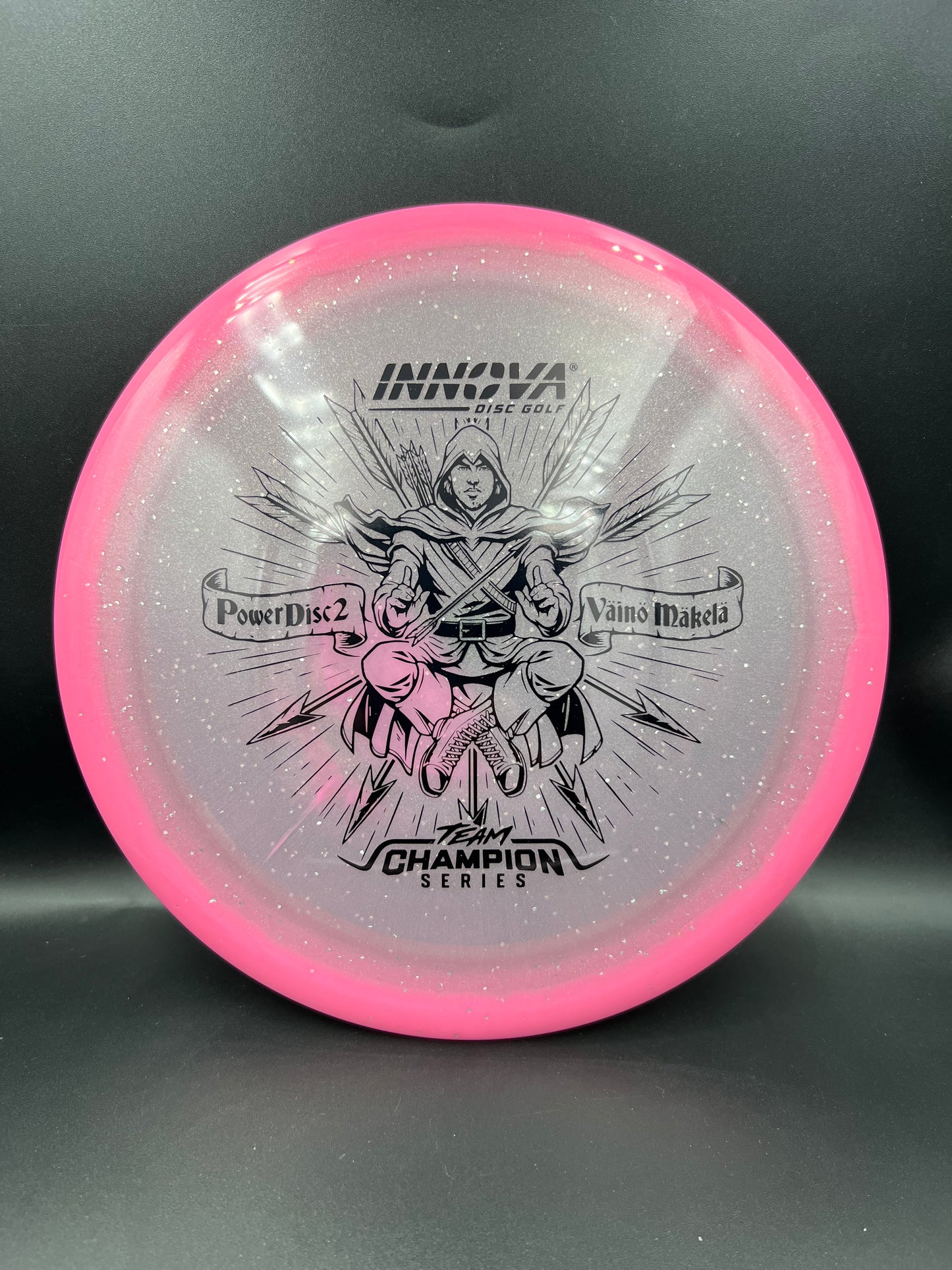 Innova Tour Series 2026 Moondust Halo Champion Power Disc 2 Väinö Mäkelä Pink Black Stamp - 173-175g