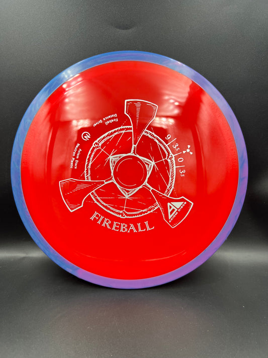 Axiom Neutron Fireball Blue Purple Rim Red - Silver Stamp - 172g