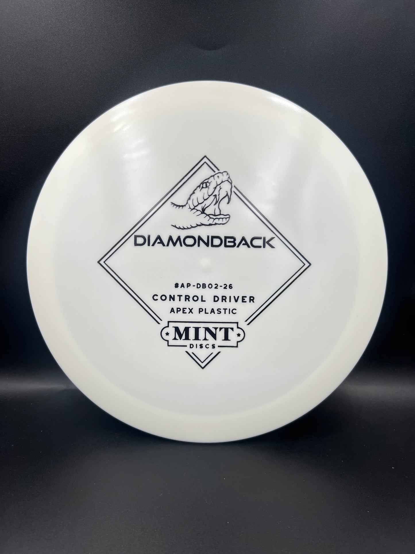 Mint Discs Lightweight Apex Diamondback White Black Stamp - 156g