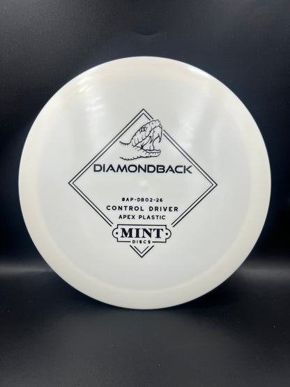 Mint Discs Lightweight Apex Diamondback White Black Stamp - 156g
