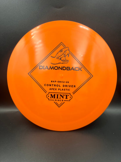 Mint Discs Lightweight Apex Diamondback Orange Black Stamp - 156g