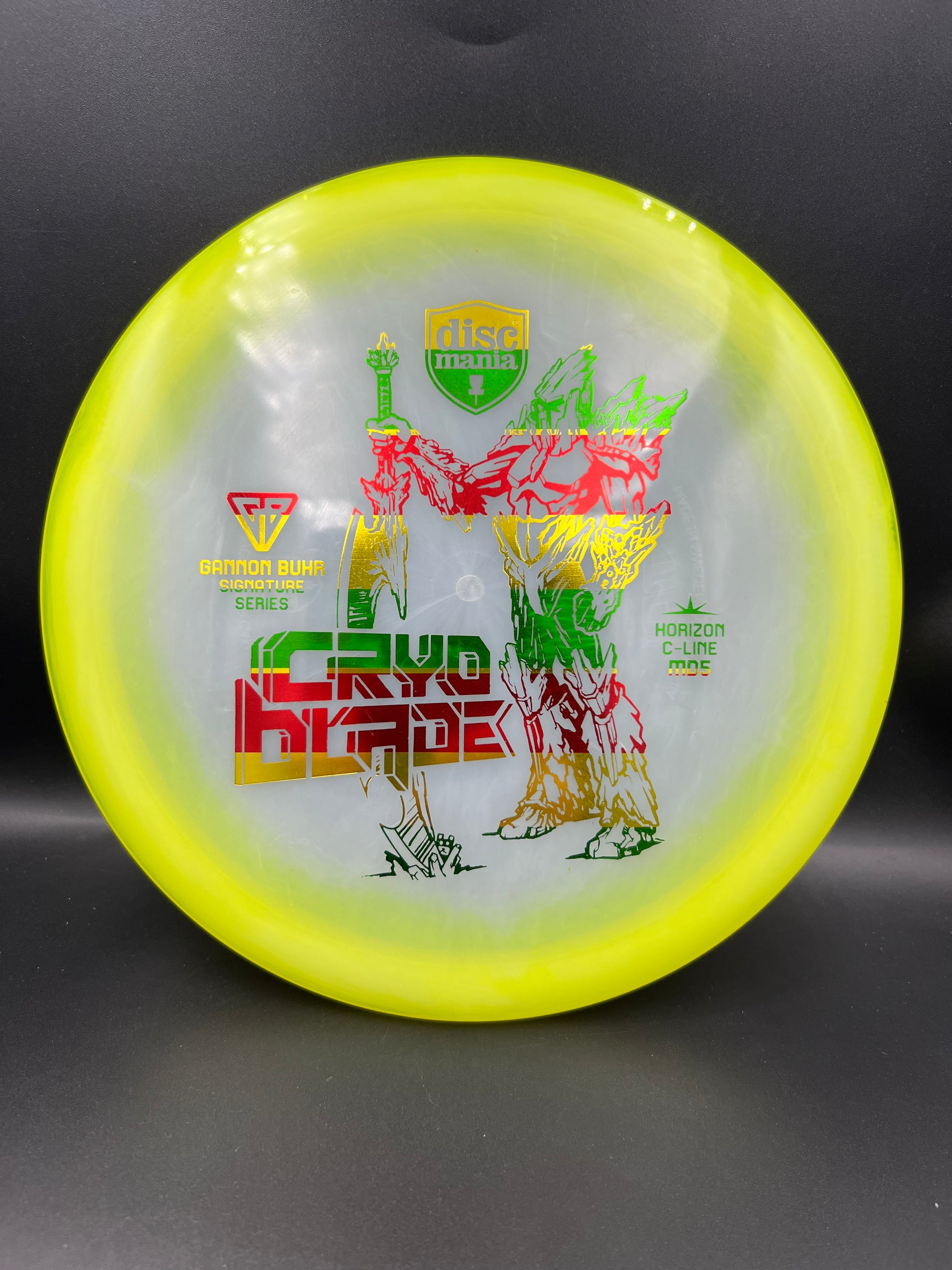 Discmania Cryo Blade Horizon C-Line MD5 (Used) Yellow Rasta Stamp - 173g