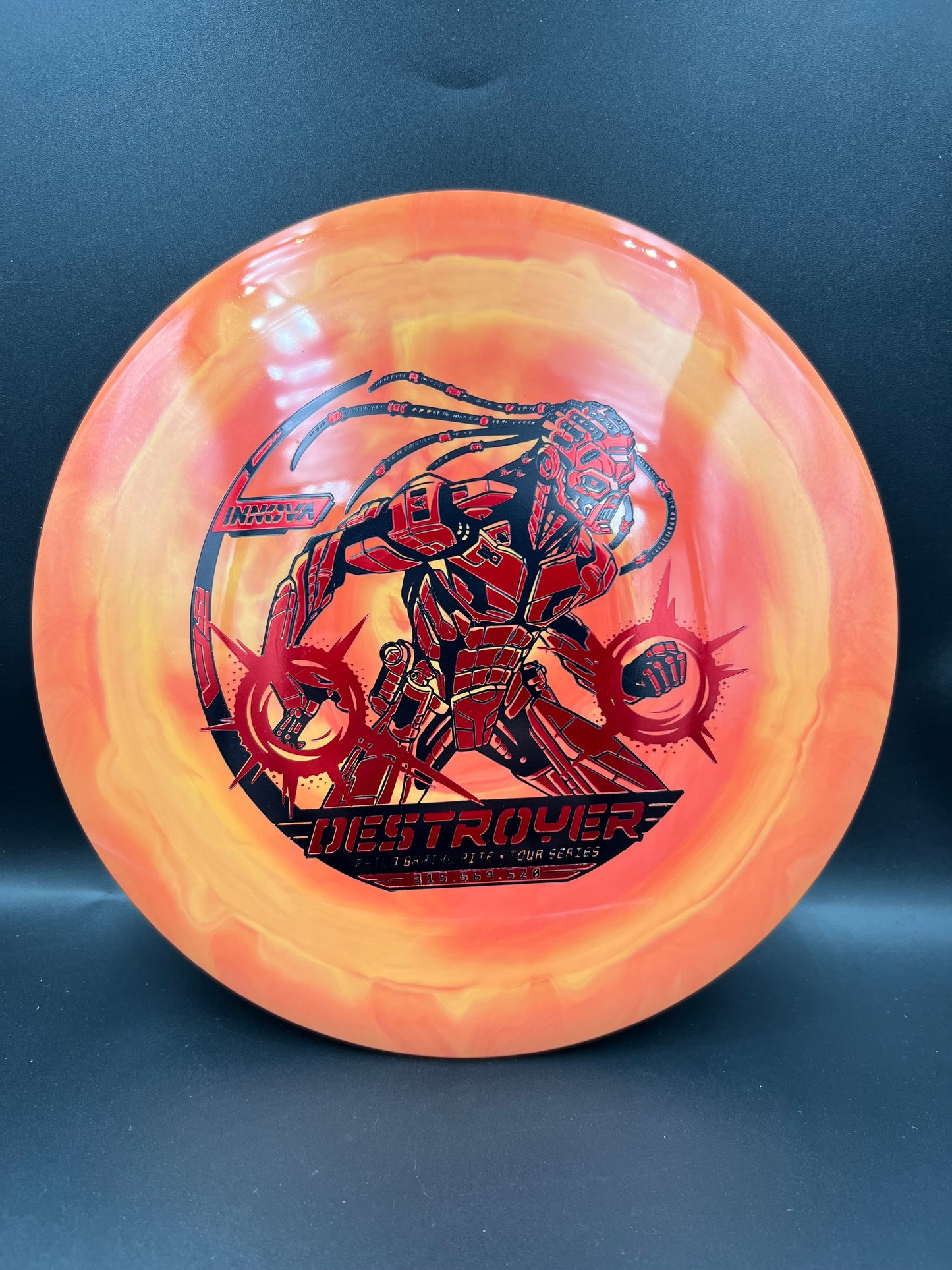 Innova Tour Series 2026 Philo Braitwaite Star Destroyer Orange Red Black Stamp - 169g
