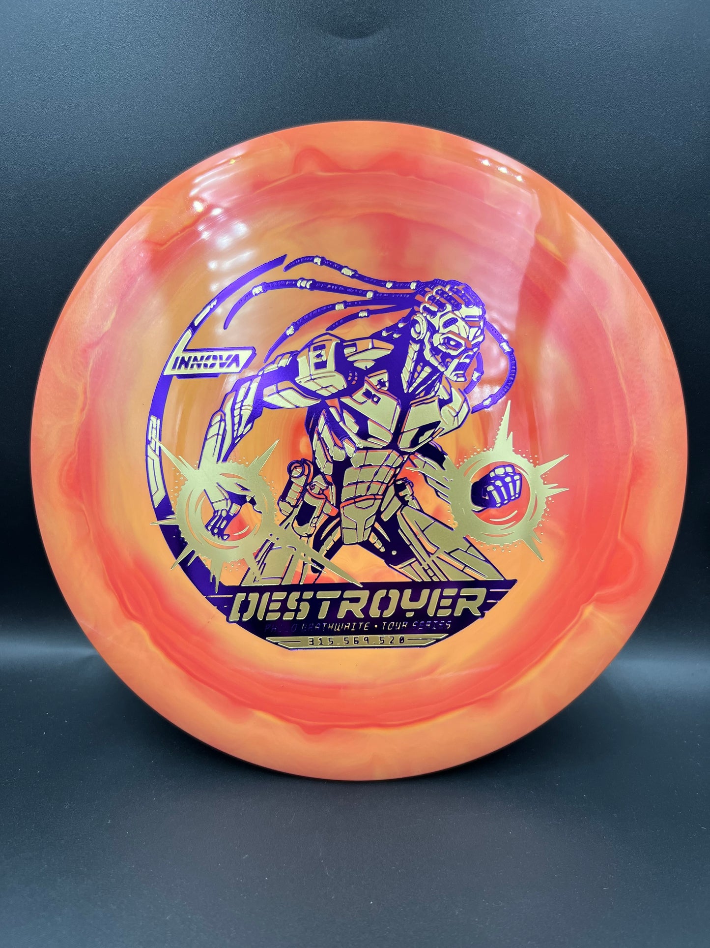 Innova Tour Series 2026 Philo Braitwaite Star Destroyer Orange Purple Gold Stamp - 168g