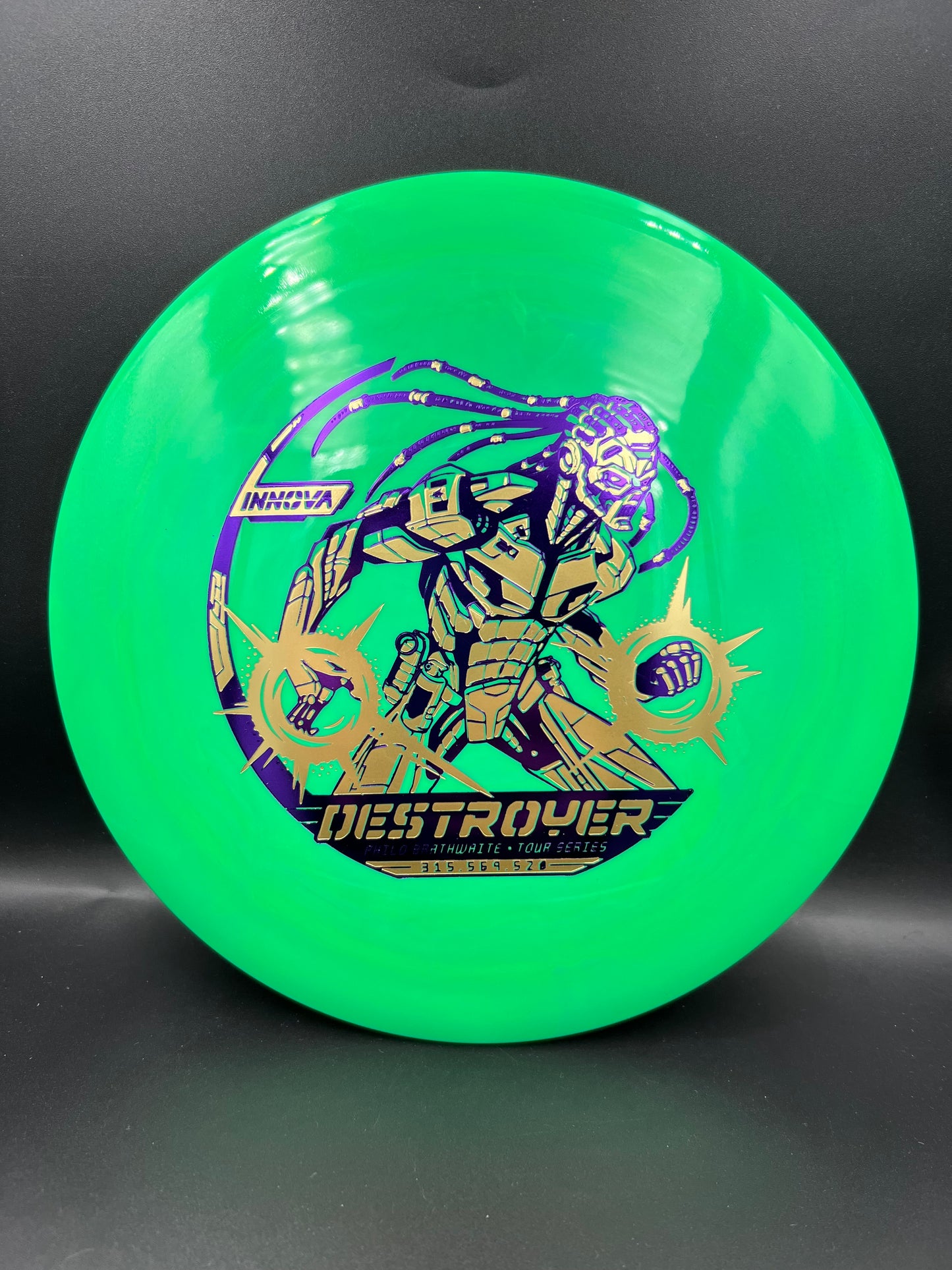 Innova Tour Series 2026 Philo Braitwaite Star Destroyer Green Purple Gold Stamp - 169g