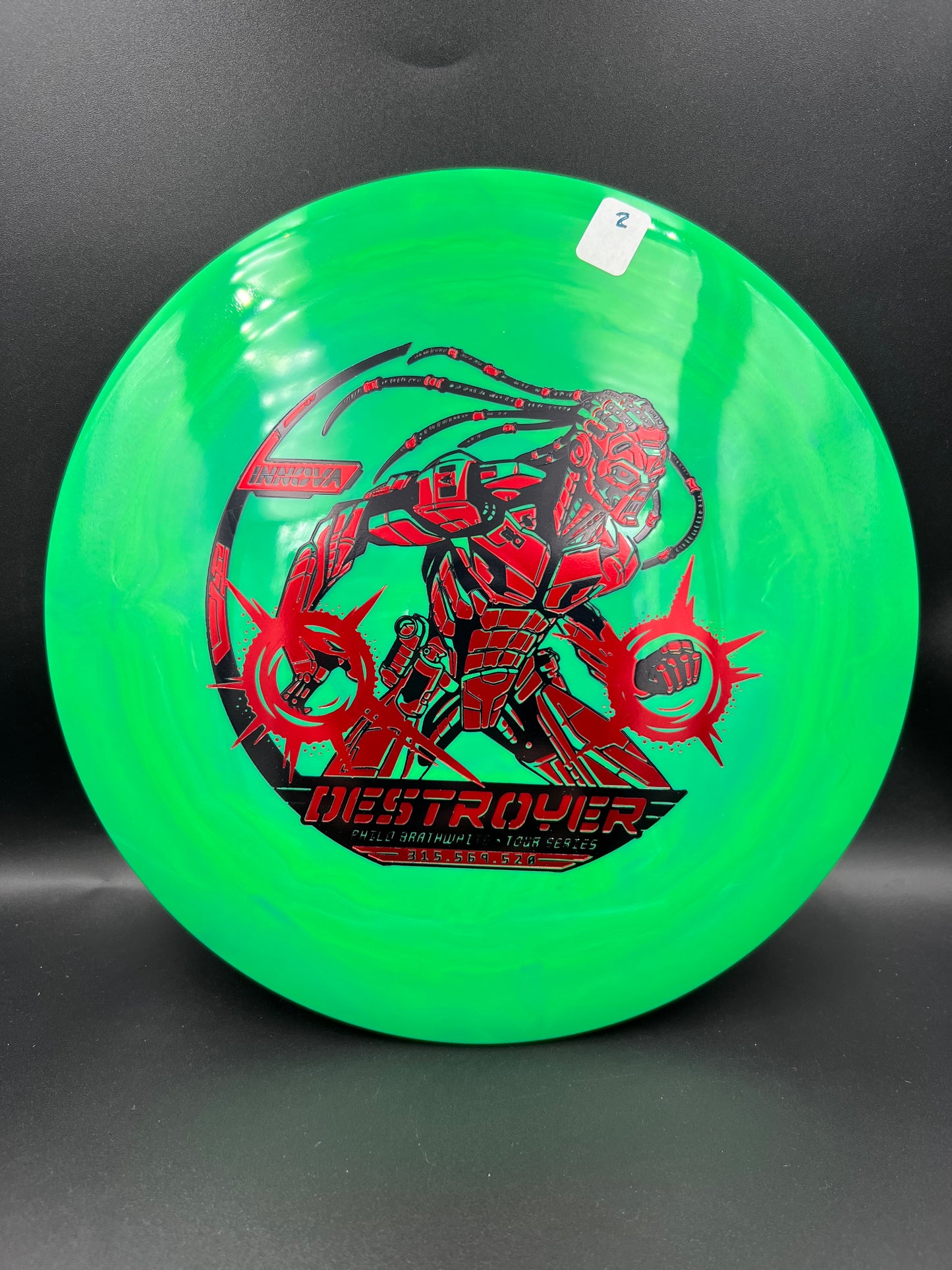 Innova Tour Series 2026 Philo Braitwaite Star Destroyer Green Red Black Stamp (2) - 169g