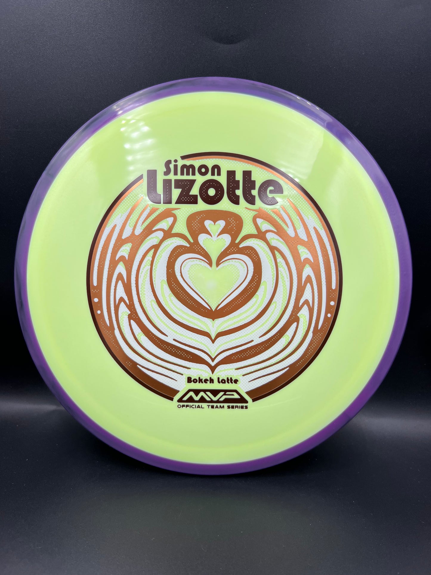 MVP Simon Lizotte Bokeh Latte Team Series Purple Rim Copper Foil - 174g