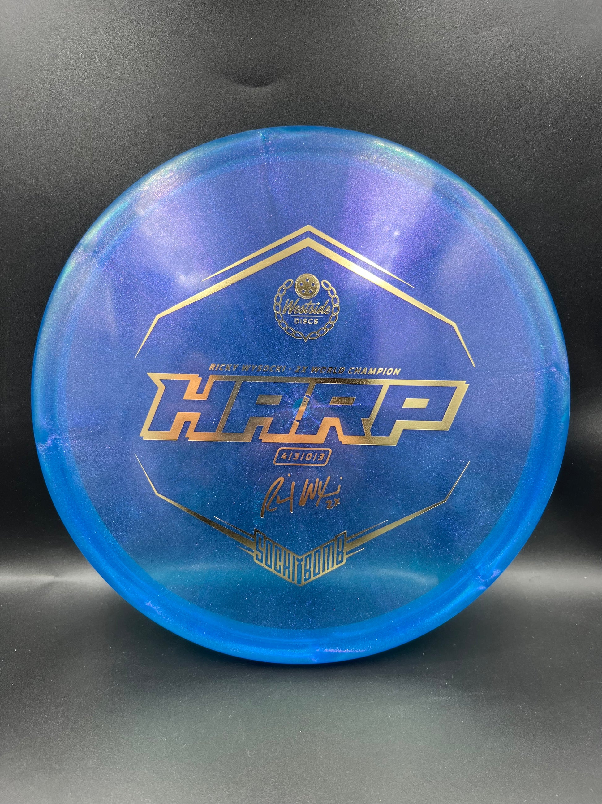 Westside VIP Ice Glimmer Harp Blue Gold Stamp - 173g