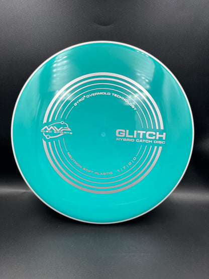 MVP Neutron Soft Glitch Teal Silver Stamp - 149g