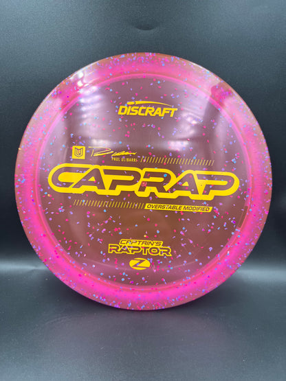 Discraft 2026 Paul Ulibarri Z Confetti Captain’s Raptor Pink Yellow Stamp - 173-174g