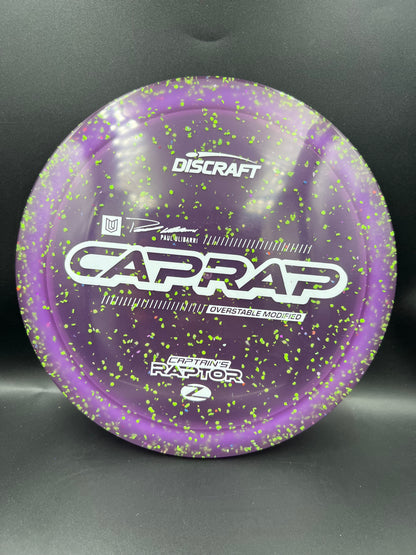 Discraft 2026 Paul Ulibarri Z Confetti Captain’s Raptor Purple White Stamp - 173-174g