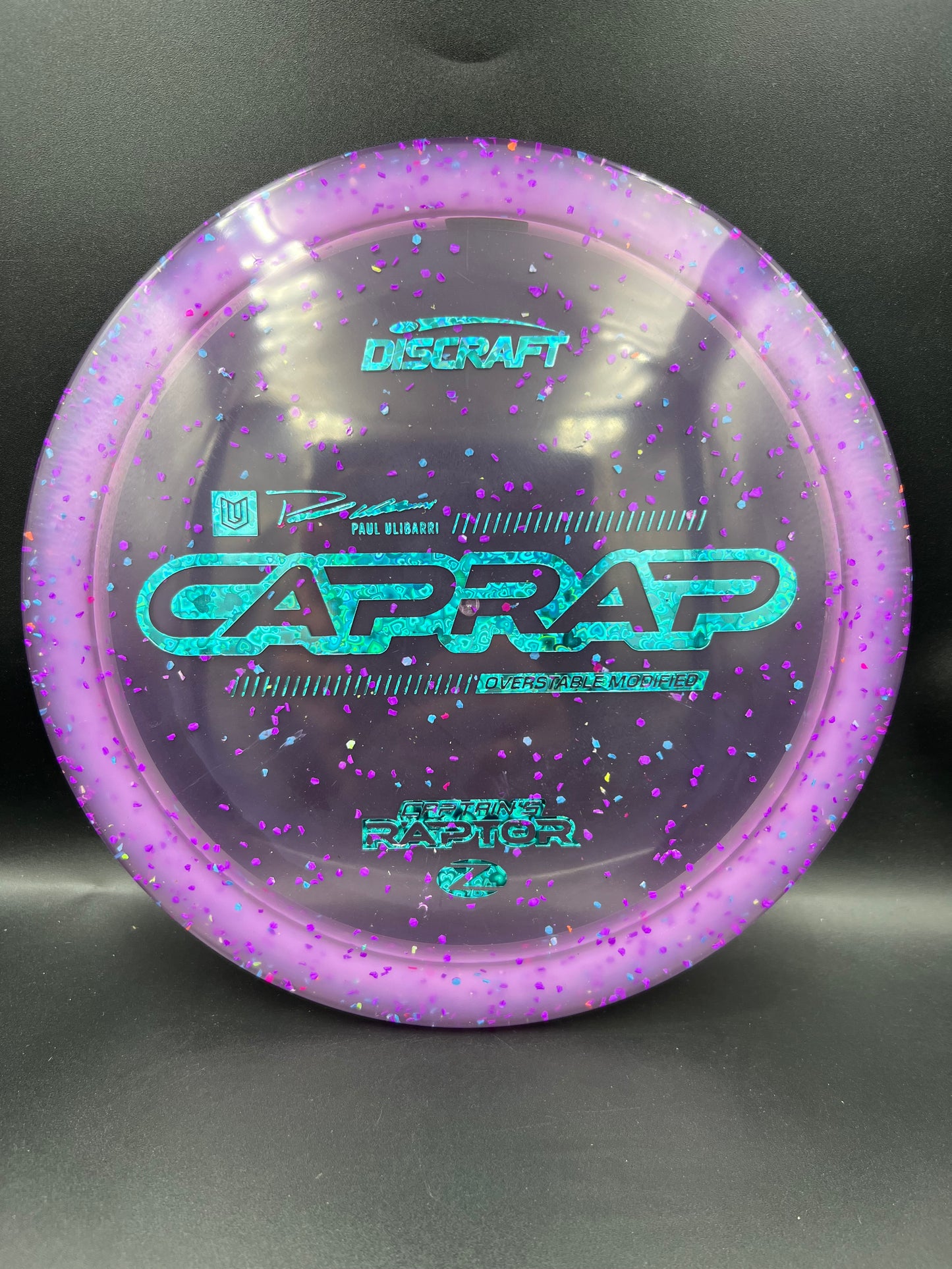 Discraft 2026 Paul Ulibarri Z Confetti Captain’s Raptor Pink Purple Blue Stamp - 173-174g