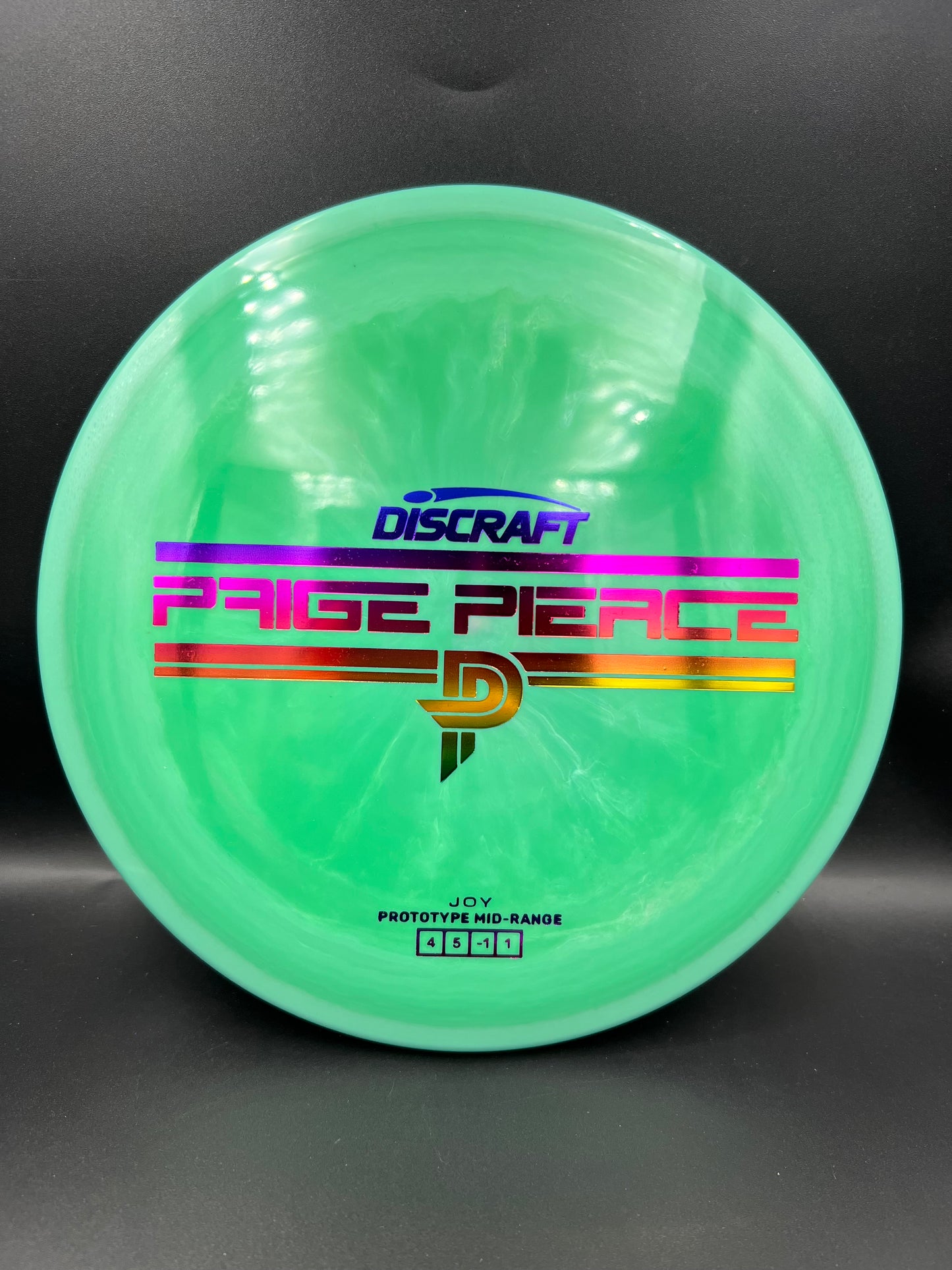 Discraft Prototype Paige Pierce ESP Joy Green Rainbow Stamp - 164-166g