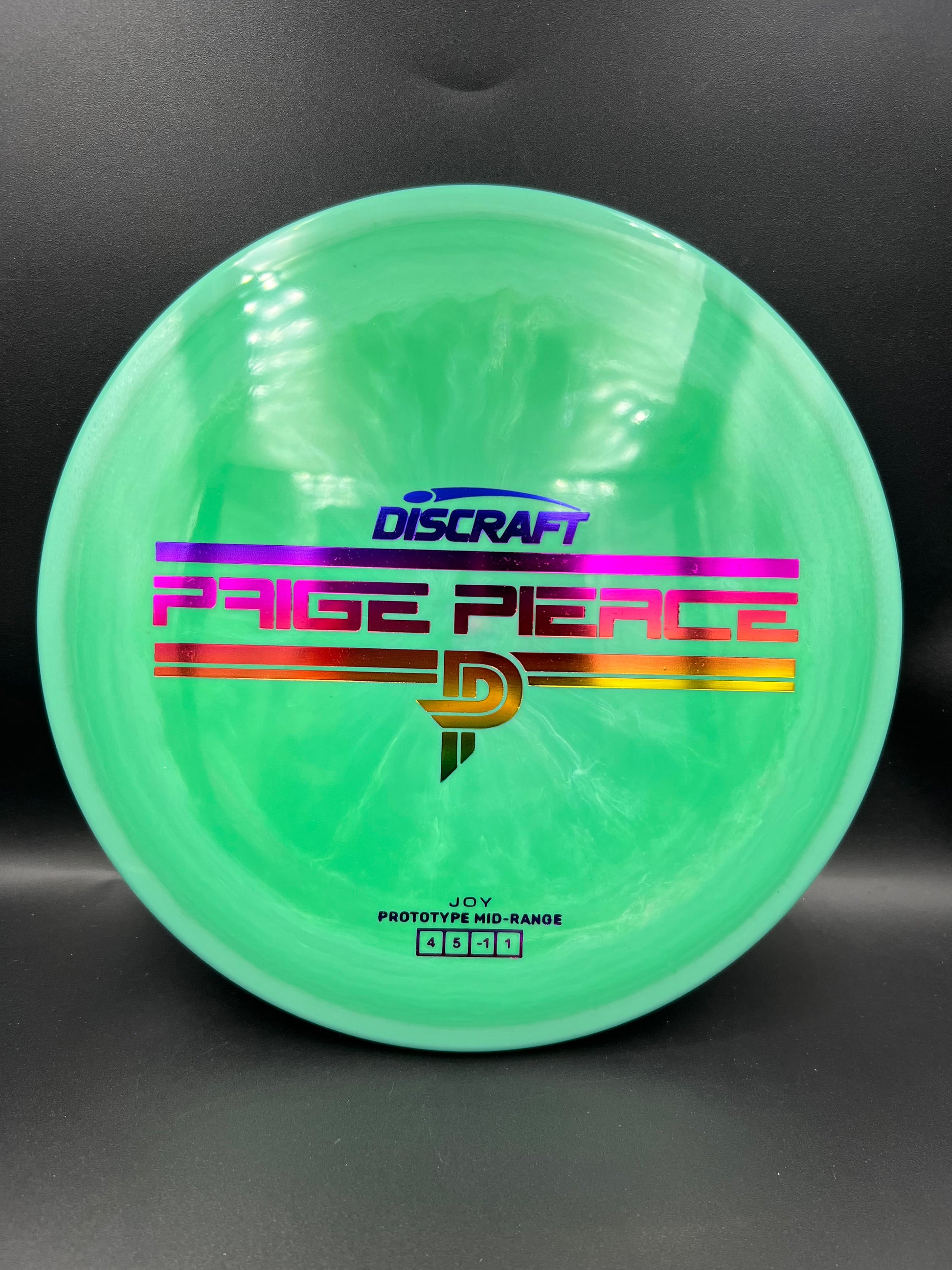 Discraft Prototype Paige Pierce ESP Joy Green Rainbow Stamp - 164-166g