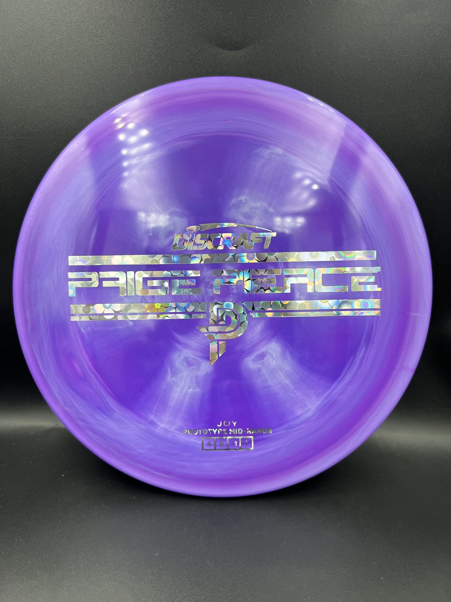 Discraft Prototype Paige Pierce ESP Joy Purple Silver Flower Stamp - 175g