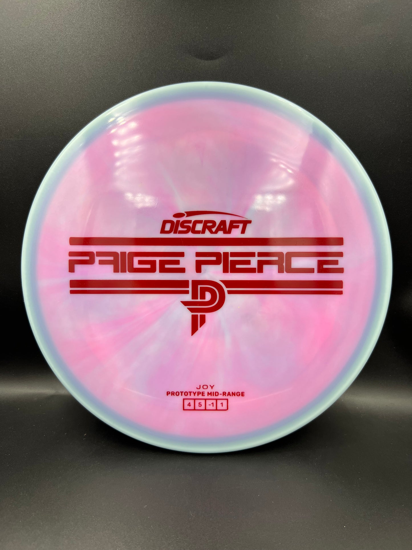 Discraft Prototype Paige Pierce ESP Joy Blue Pink Red Stamp - 176g