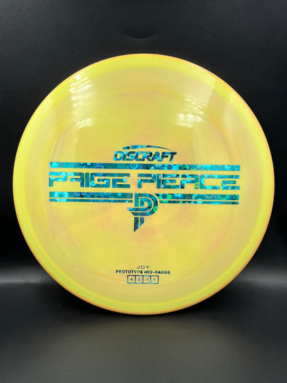 Discraft Prototype Paige Pierce ESP Joy Yellow Blue Flower Stamp - 174g