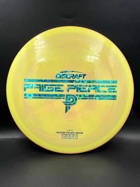Discraft Prototype Paige Pierce ESP Joy Yellow Blue Flower Stamp - 174g