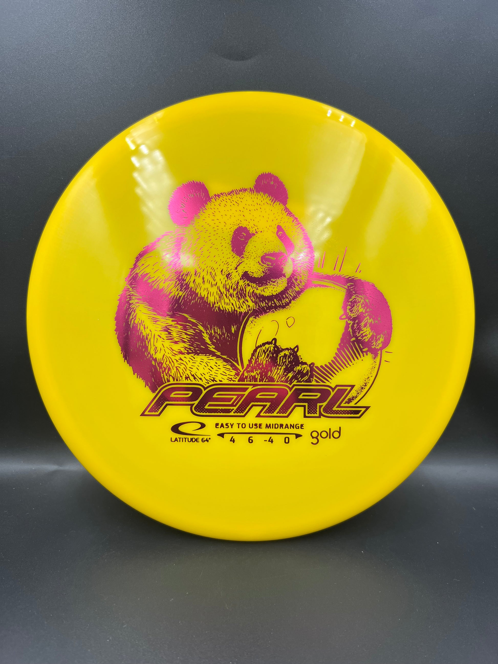 Lat64 Gold Pearl Yellow Pink Stamp - 158g