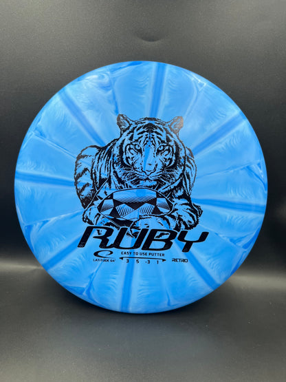 Lat64 Retro Ruby Blue Black Stamp - 158g