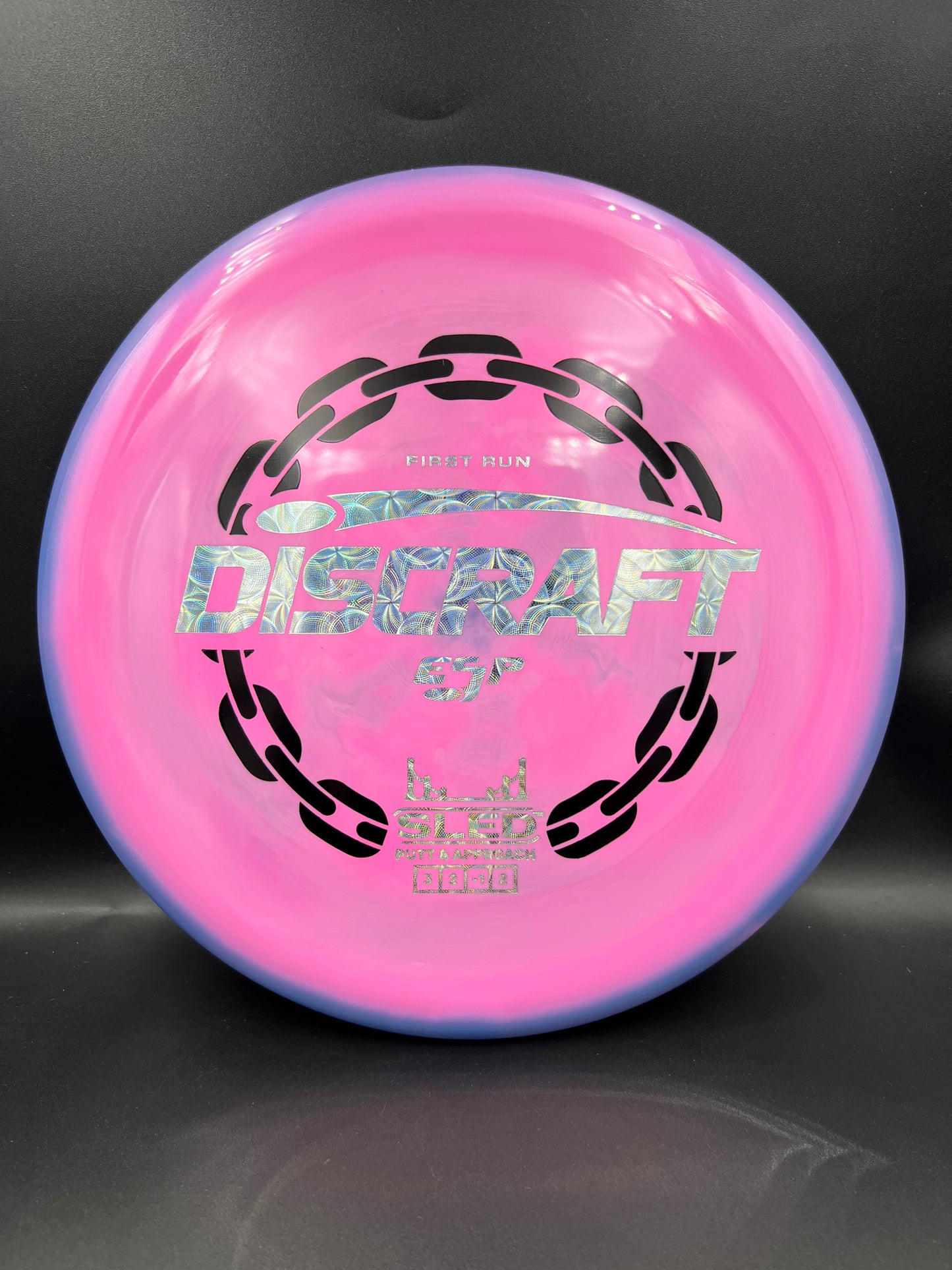 Discraft First Run ESP Sled Purple Blue Pink Silver Black Stamp - 175g