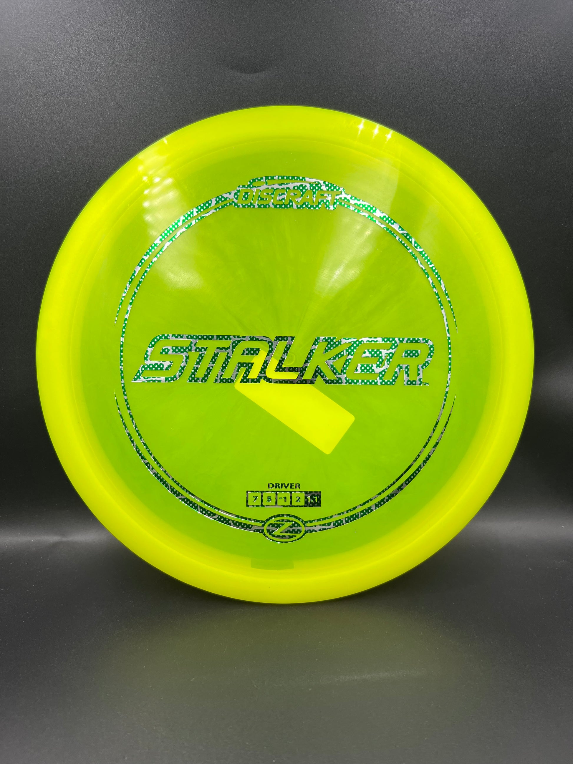 Discraft Z Stalker Yellow Green Silver Stamp - 175-176g