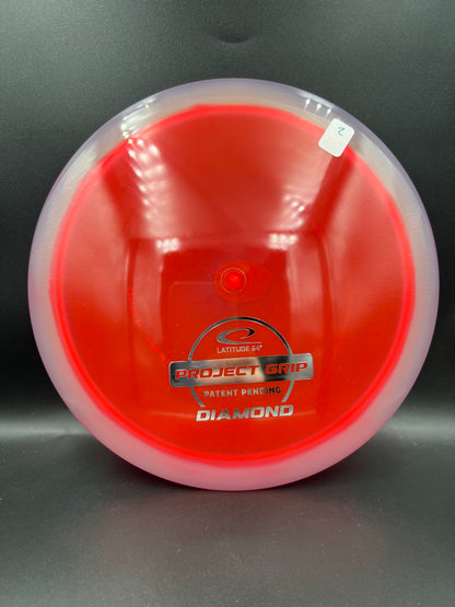 Project Grip Diamond Red Pink Silver Stamp (2) - 161g