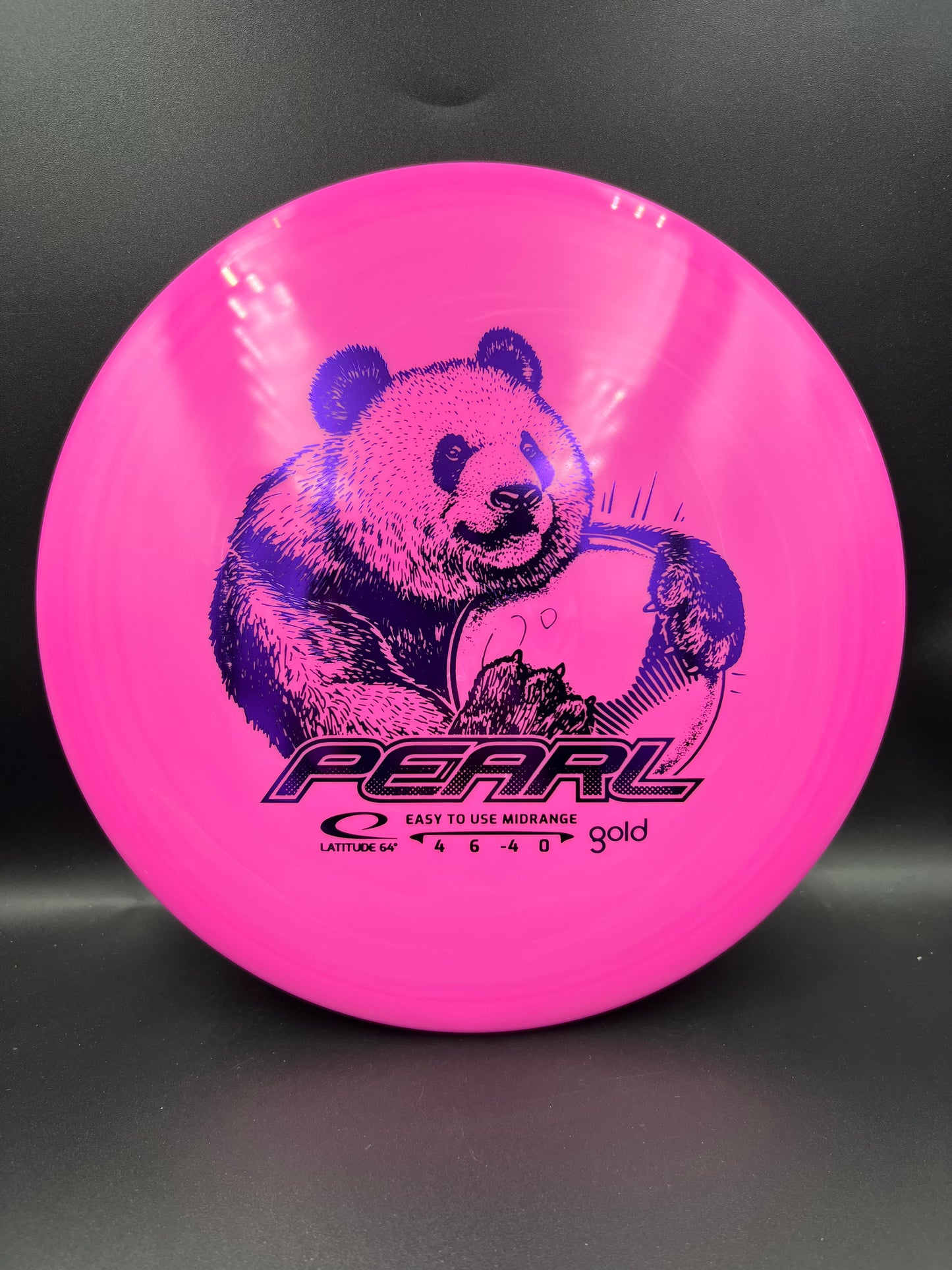 Lat64 Gold Pearl Pink Purple Stamp - 157g