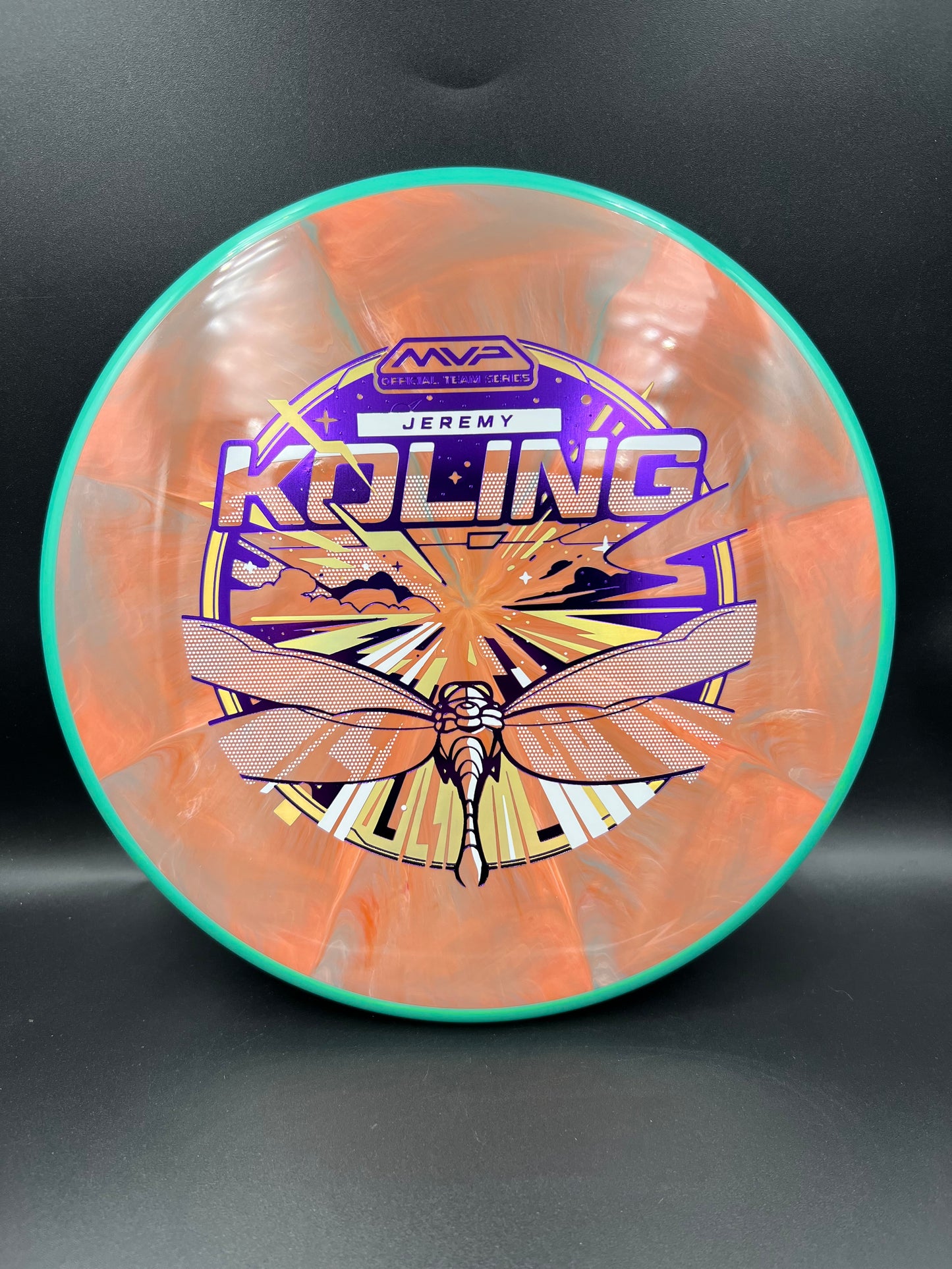 Axiom 2026 Team Series Jeremy Koling Cosmic Neutron Tempo Teal Rim Peach Plate - 169g