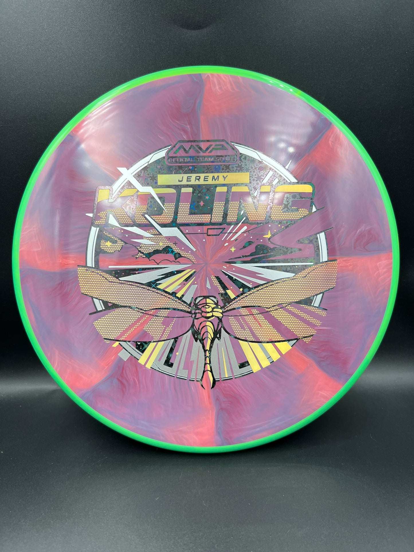 Axiom 2026 Team Series Jeremy Koling Cosmic Neutron Tempo Green Rim Pink Purple Plate - 170g