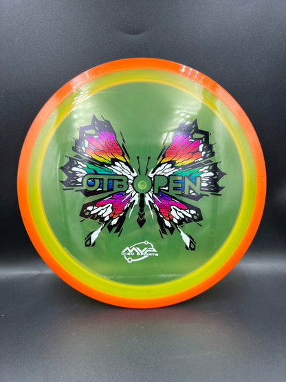 2026 OTB Axiom Prism Proton Soft Insanity Orange Rim Yellow Plate - 157g