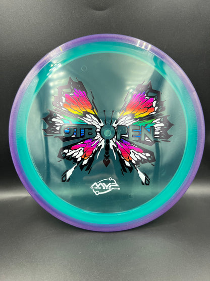 2026 OTB Axiom Prism Proton Soft Insanity Purple Rim Teal Plate - 158g