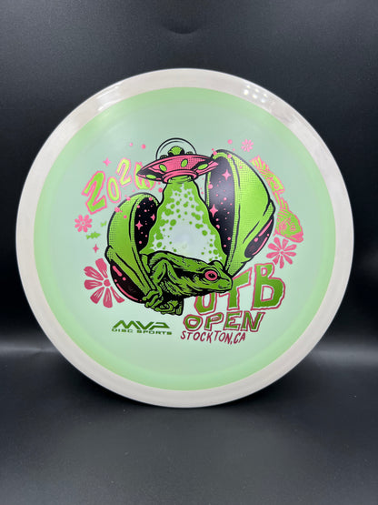 2026 OTB Axiom Fission Delirium White Rim Light Green Plate - 175g
