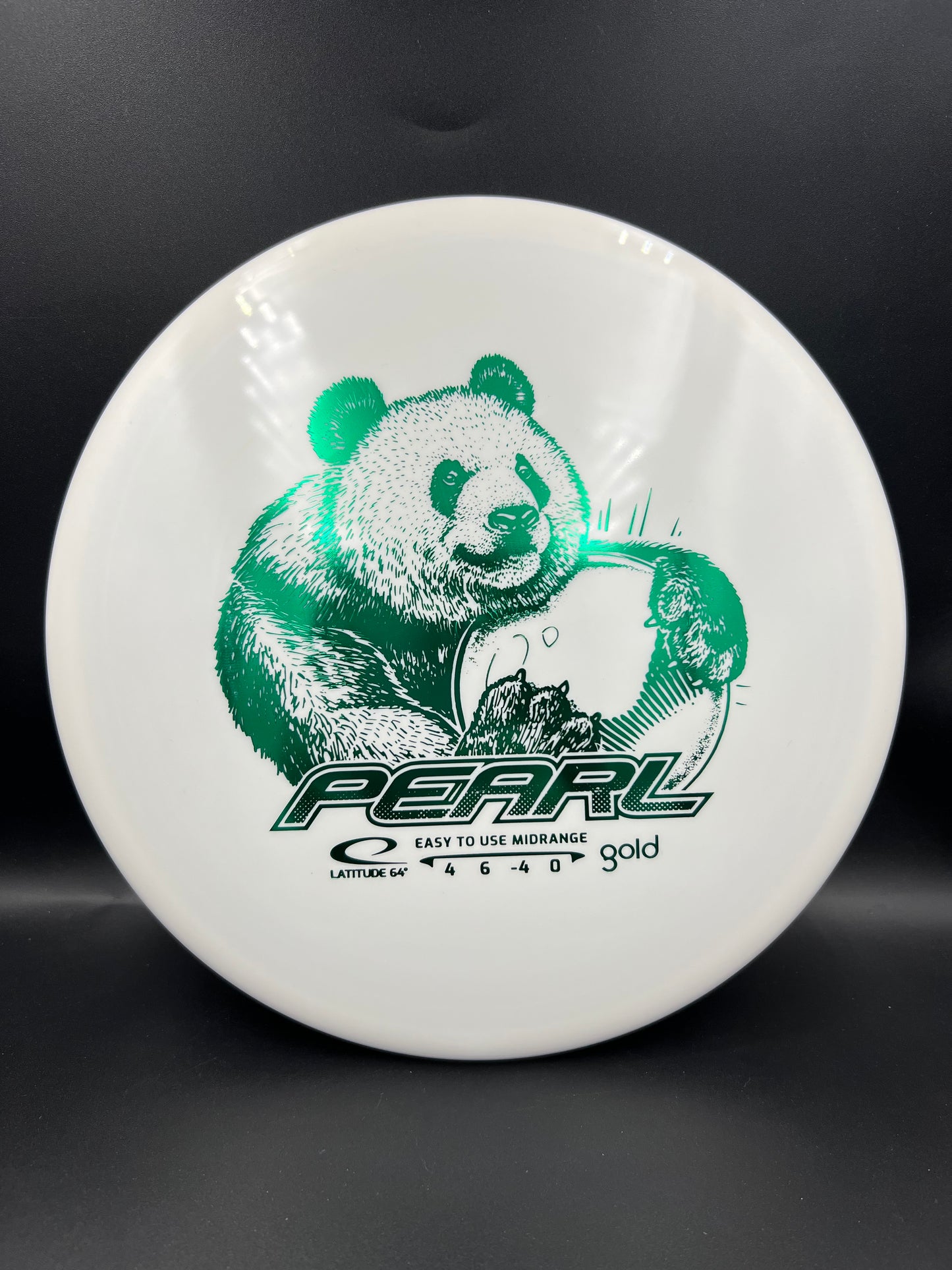 Lat64 Gold Pearl White Green Stamp - 158g