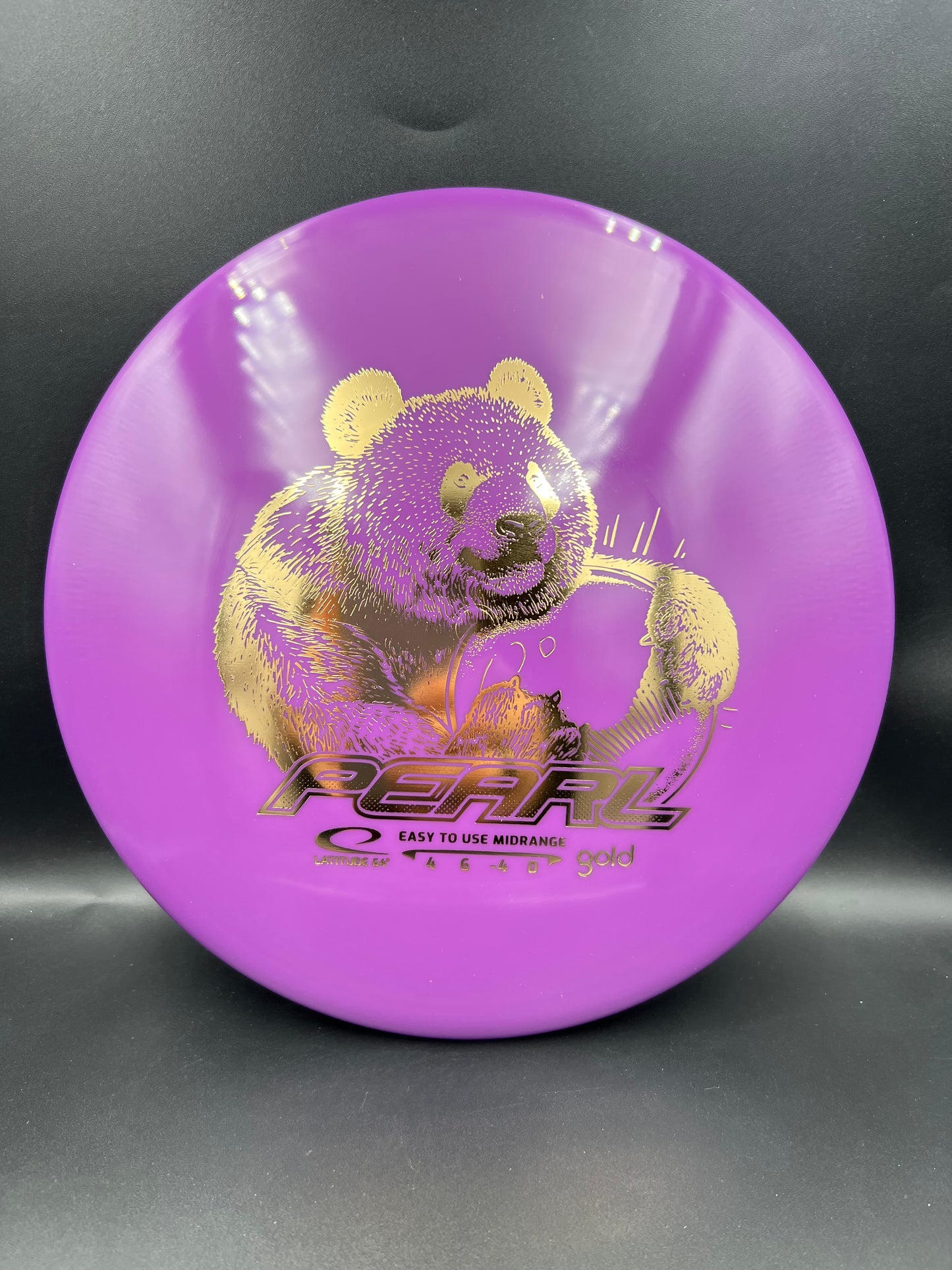 Lat64 Gold Pearl Purple Gold Stamp - 157g