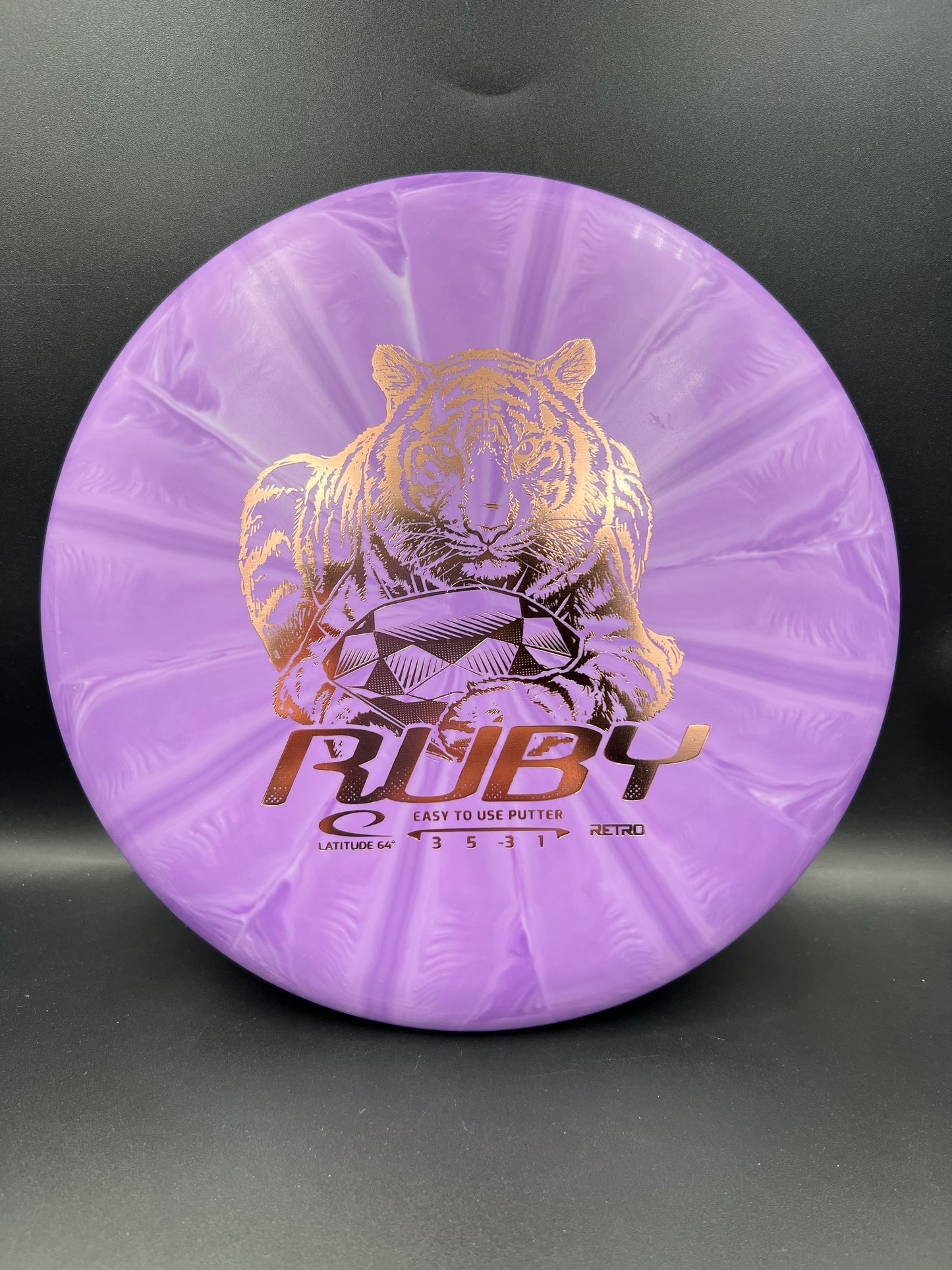 Lat64 Retro Ruby Purple Copper Stamp - 159g