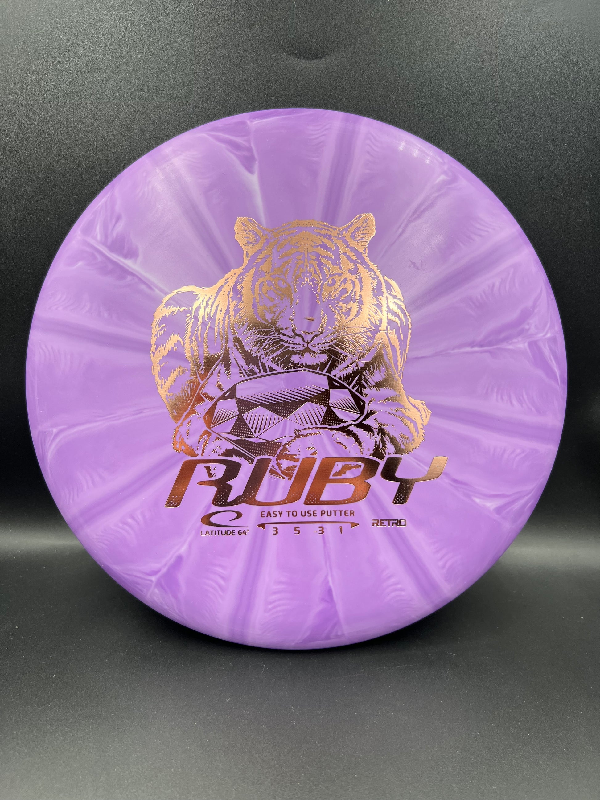 Lat64 Retro Ruby Purple Copper Stamp - 159g