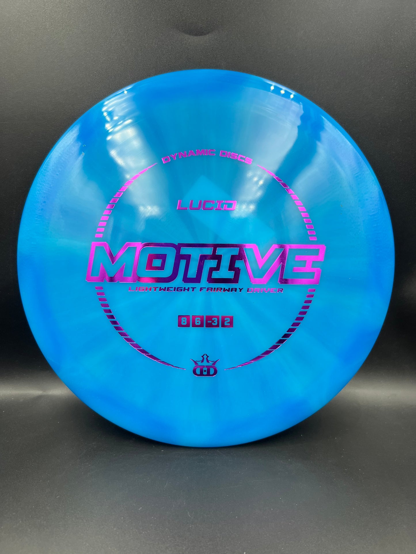 Dynamic Discs Lucid Motive Burst - Blue Pink Stamp - 146g