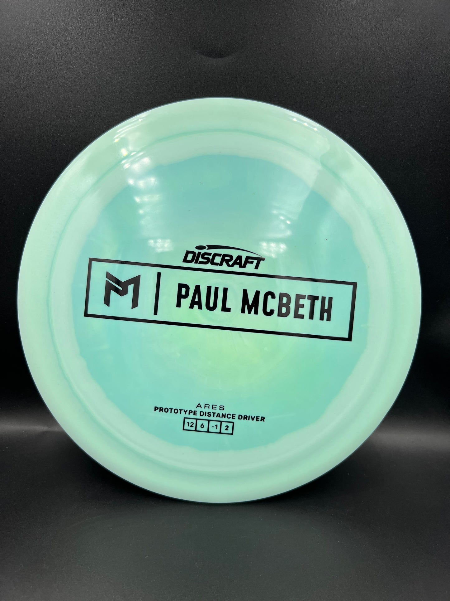 Discraft Paul McBeth Prototype Ares Mint Black Stamp - 173g