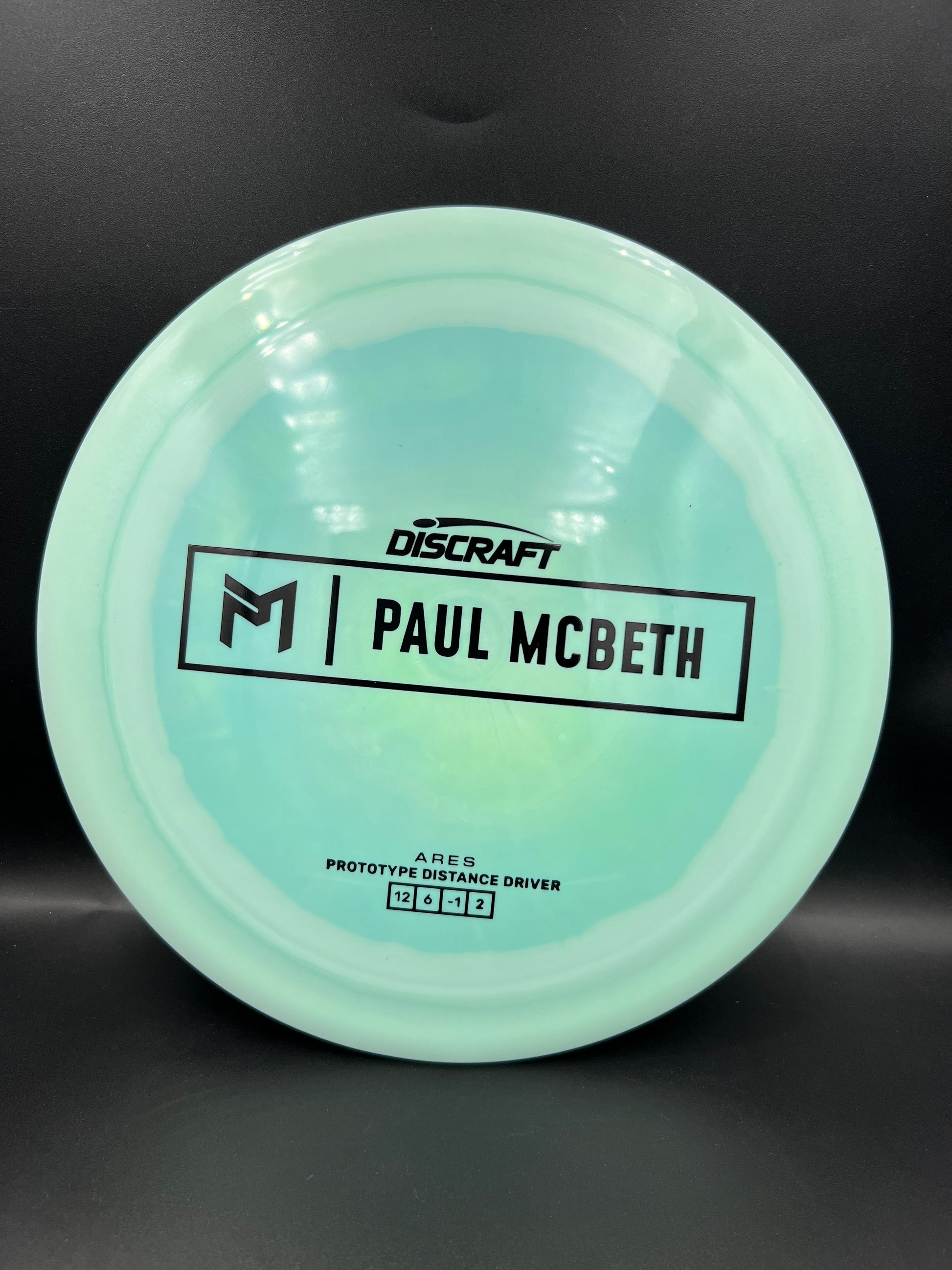Discraft Paul McBeth Prototype Ares Mint Black Stamp - 173g