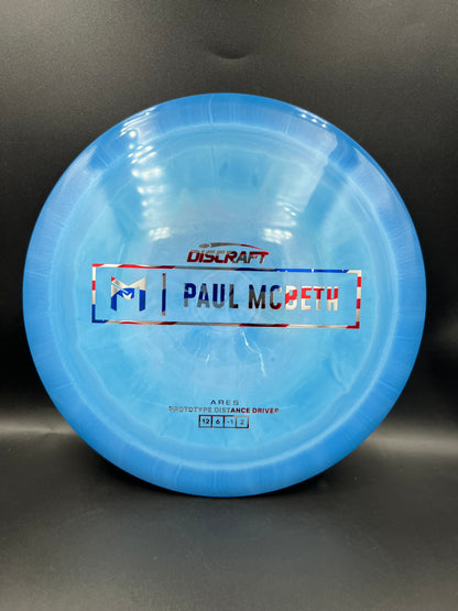 Discraft Paul McBeth Prototype Ares Blue Flag Stamp - 174g