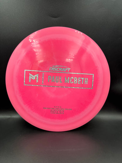 Discraft Paul McBeth Prototype Ares Pink Metal Plate Stamp - 173g