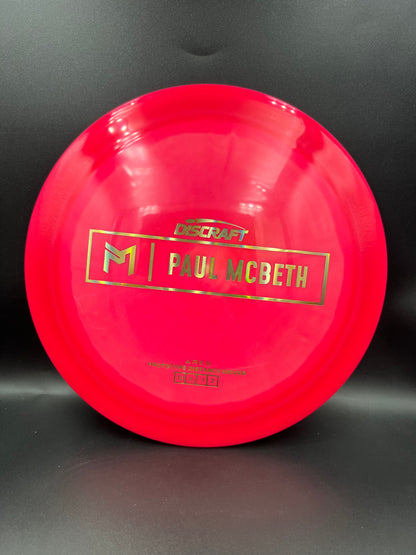 Discraft Paul McBeth Prototype Ares Reddish Pink Gold Stamp - 172g