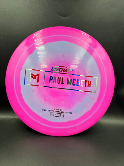 Discraft Paul McBeth Prototype Ares Pink Flag Stamp - 174g