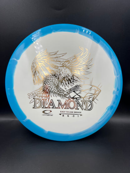 Latitude 64 Gold Orbit Diamond Blue Gold Stamp - 157g