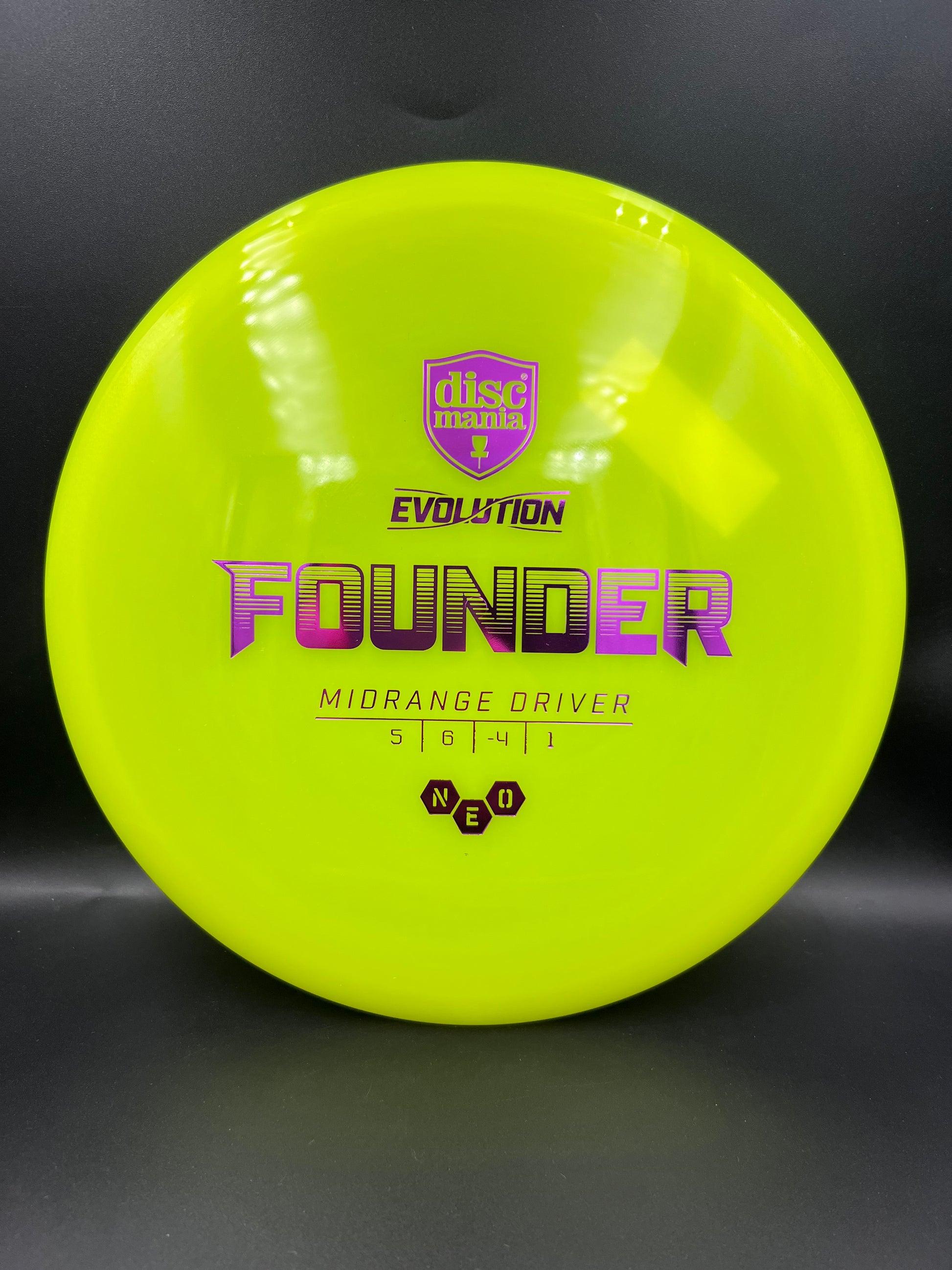 Discmania NEO Founder Yellow Pink Stamp - 174g