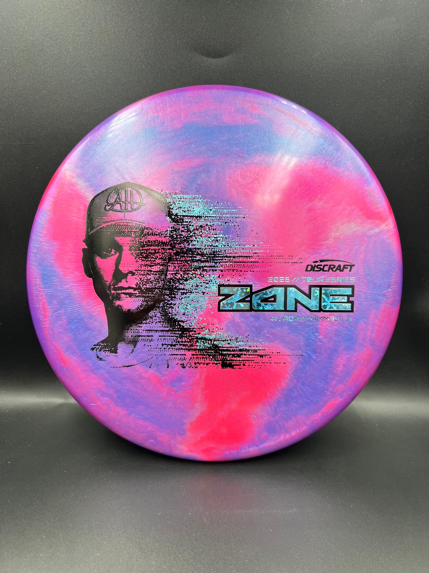 Discraft Adam Hammes Zone 2026 Tour Series Purple Pink Snowflake Stamp - 172g