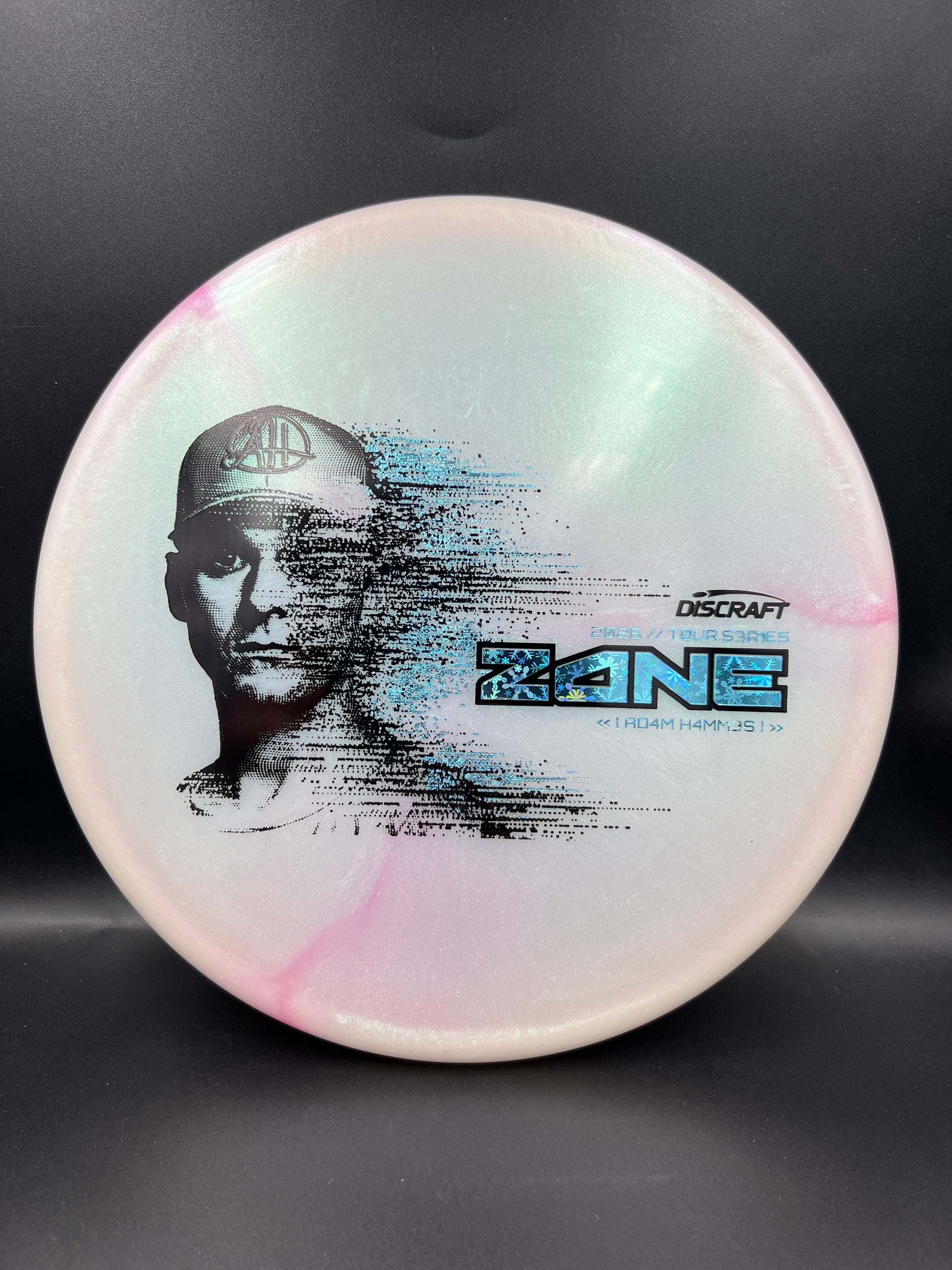 Discraft Adam Hammes Zone 2026 Tour Series Light Pink Snowflake Stamp - 174g