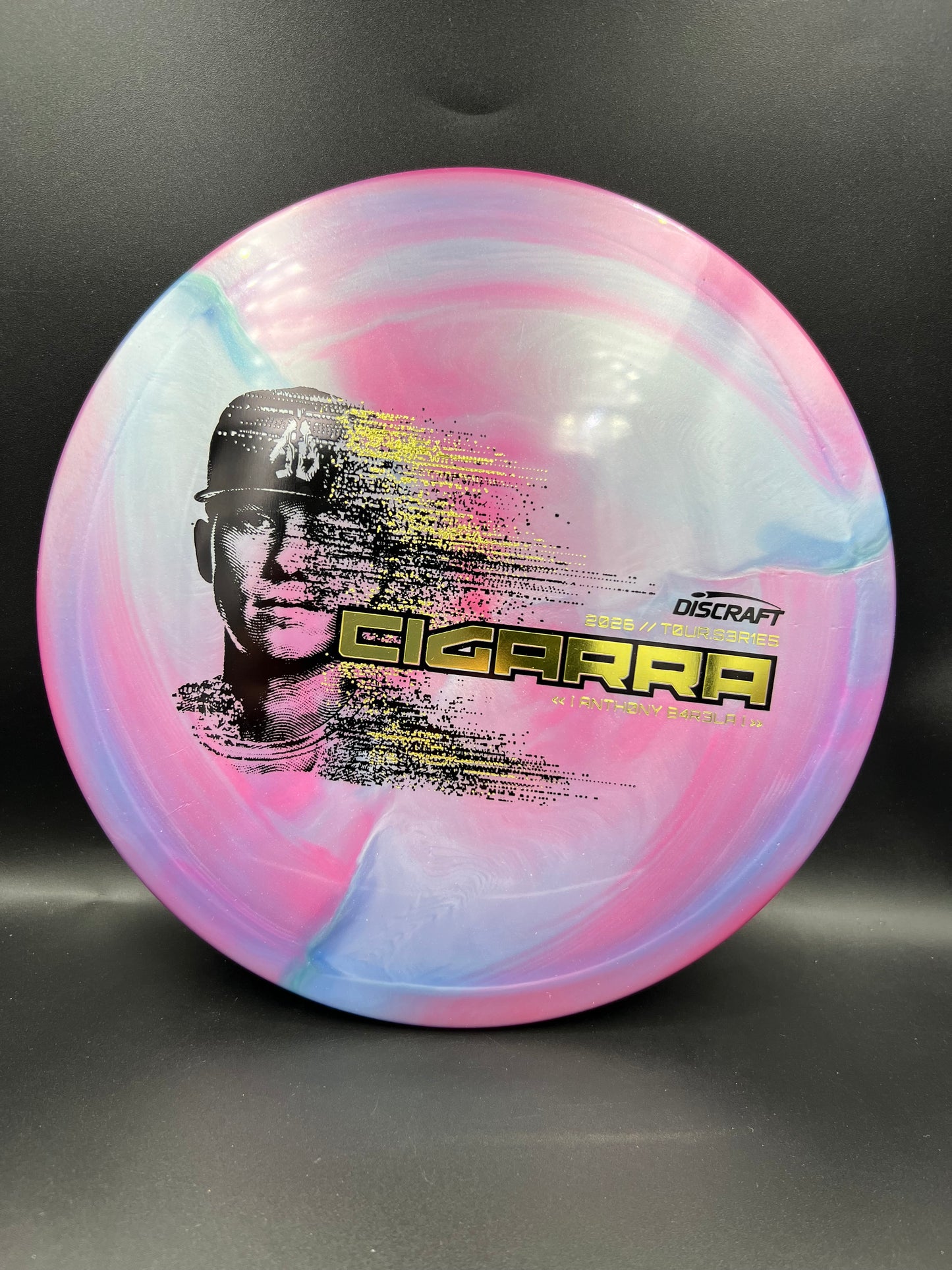 Discraft Anthony Barela Cigarra 2026 Tour Series Pink Blue Gold Stamp - 170g